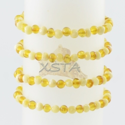 2 colors Amber bracelet baroque